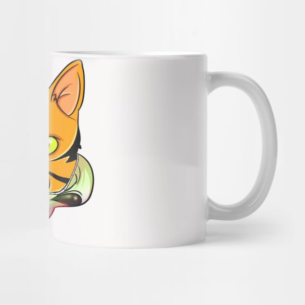 Ginger Feline Space Cat Alien by Trendy Black Sheep